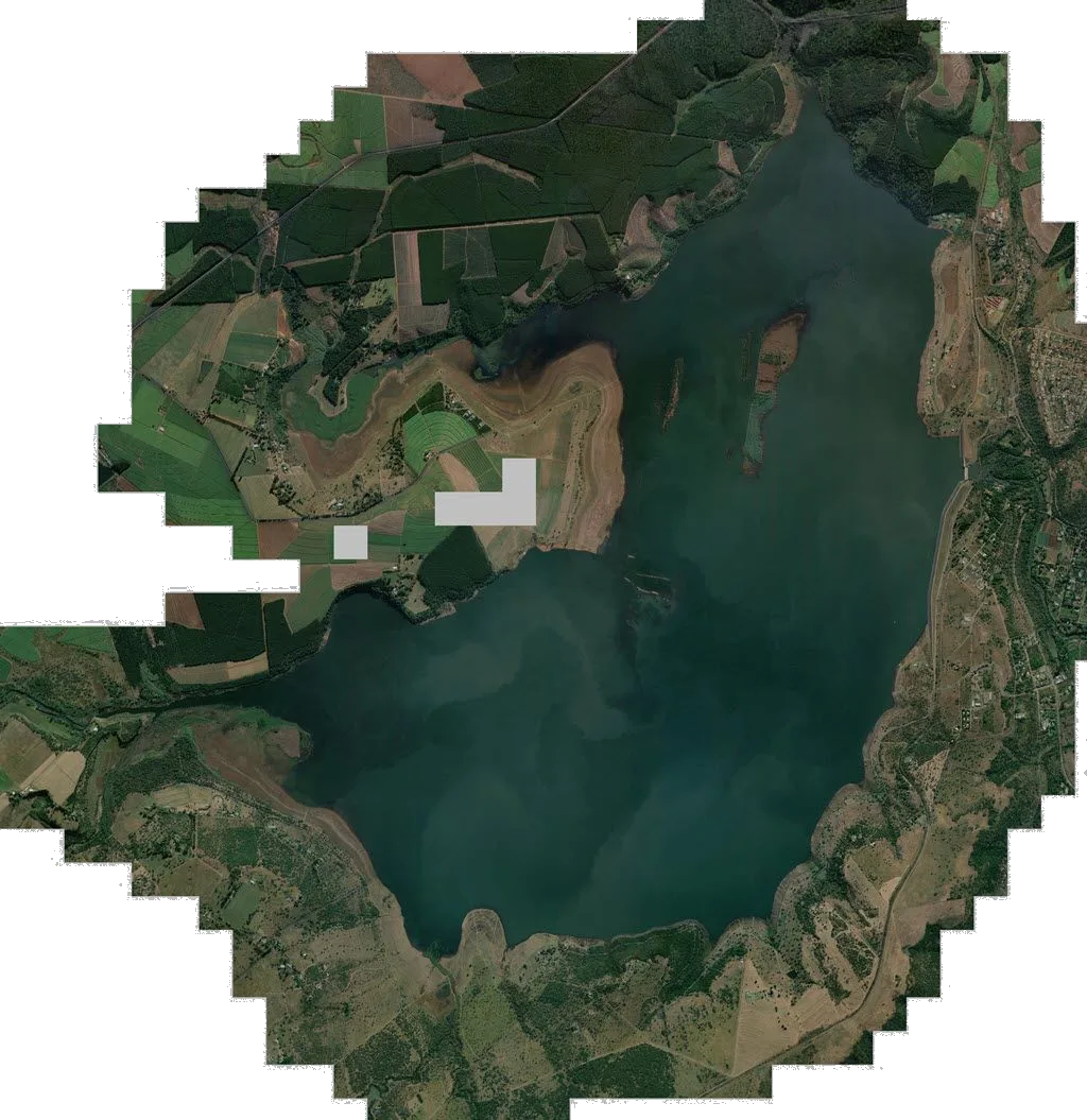Satellite map of Albert Falls Dam