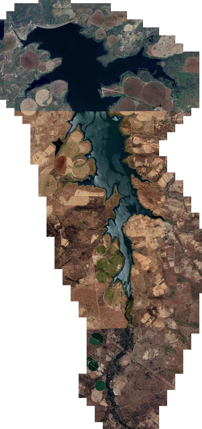 Satellite map of Biri Dam
