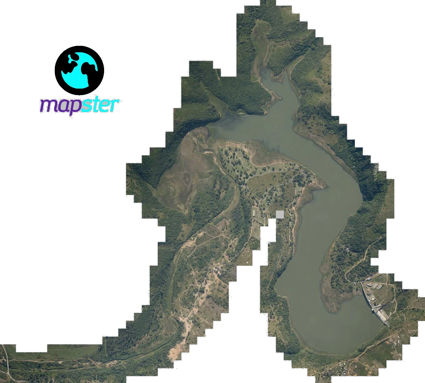 Satellite map of Hazelmere Dam