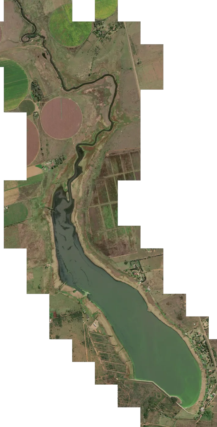 Satellite map of Klerksdorp Dam
