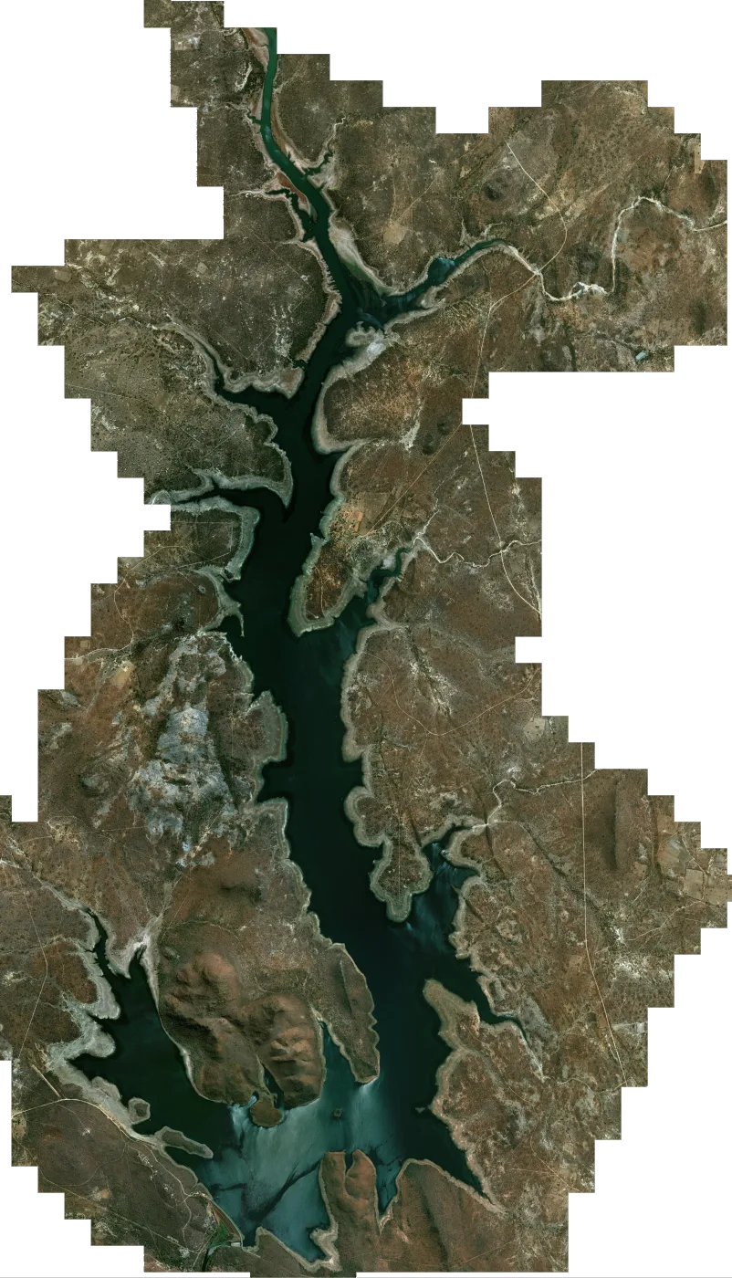 Satellite map of Mayfair Dam