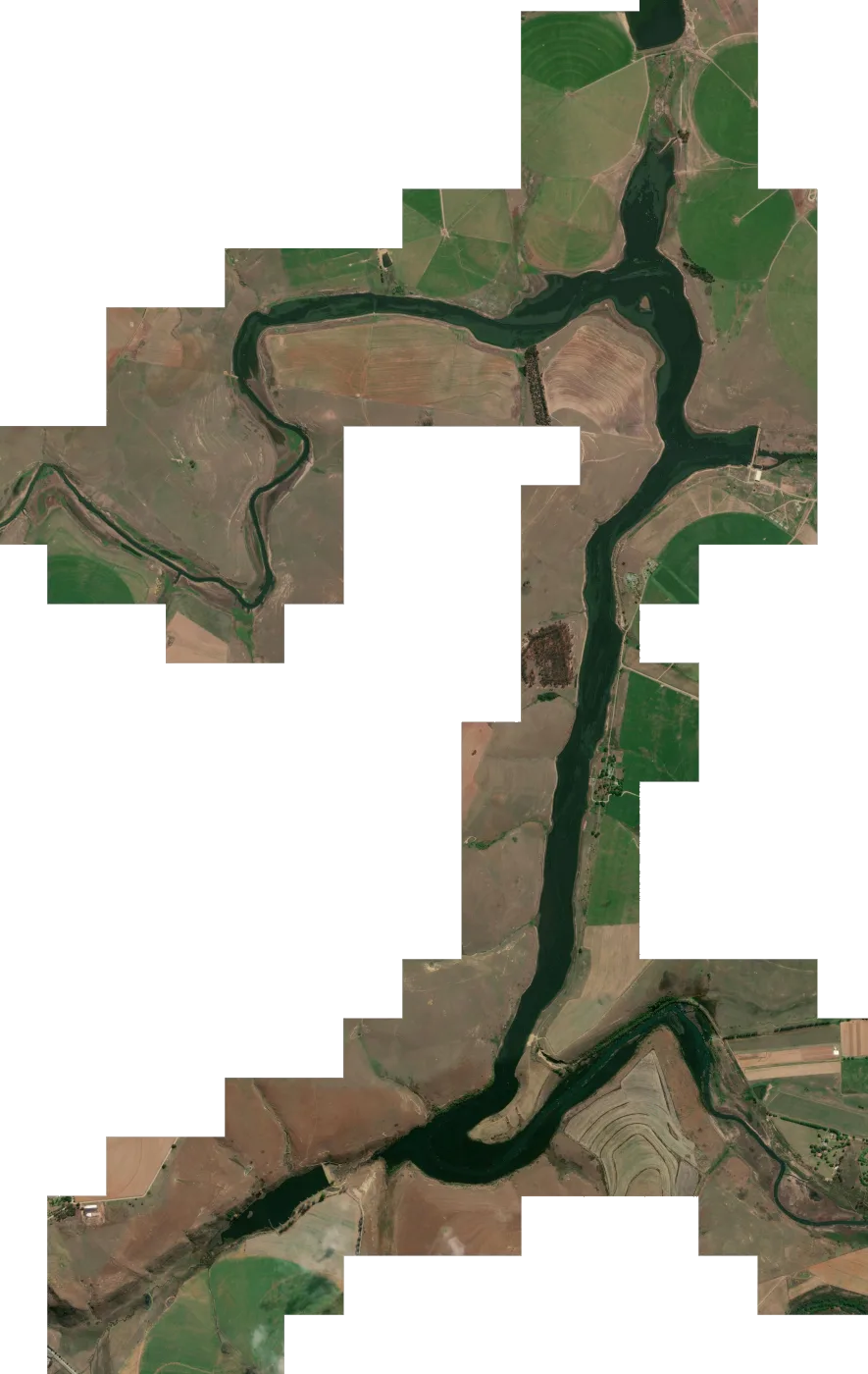 Satellite map of Mearns Dam