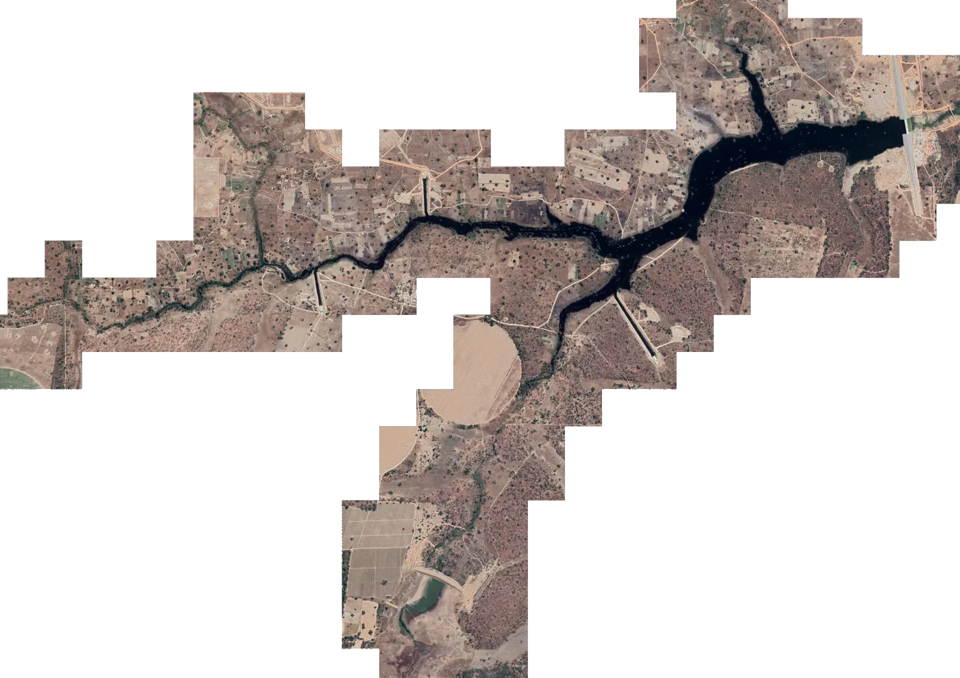 Satellite map of Mwomboshi Dam