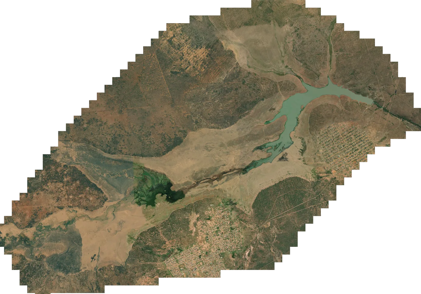 Satellite map of Rhenosterkop Dam