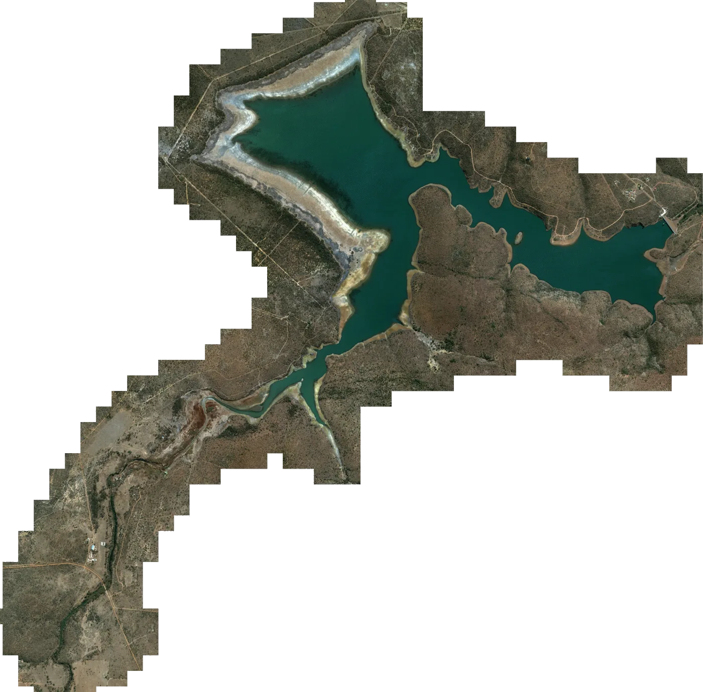 Satellite map of Rust de Winter Dam